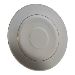 Vintage Classic Gold Saucer 6" #215 Discontinued Gold Trim Replacement 1998